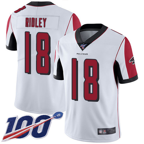 Atlanta Falcons Limited White Men Calvin Ridley Road Jersey NFL Football #18 100th Season Vapor Untouchable->youth nfl jersey->Youth Jersey